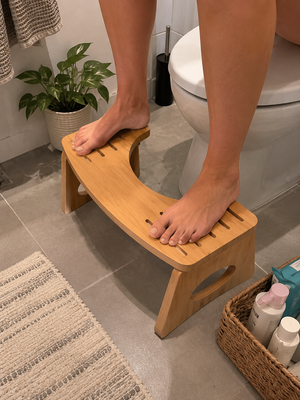 Bamboo Toilet Stool