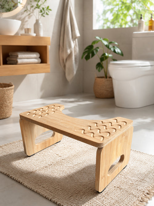 Bamboo Toilet Stool
